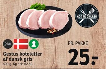 SPAR Gestus koteletter af dansk gris tilbud