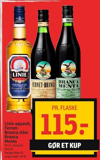 Linie aquavit, Fernet- Branca eller Branca Menta