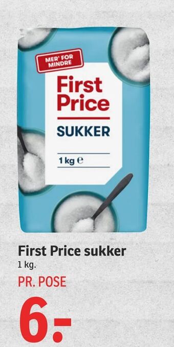 SPAR First Price sukker tilbud