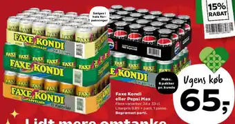 Faxe Kondi eller Pepsi