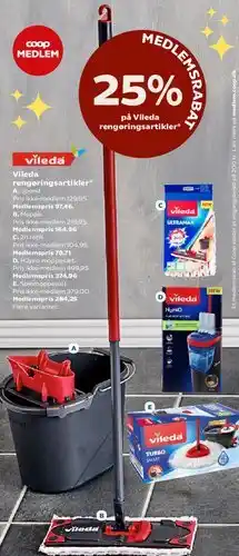 SuperBrugsen Vileda rengøringsartikler tilbud
