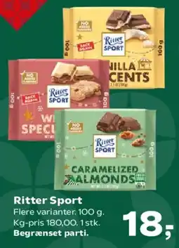 SuperBrugsen Ritter Sport tilbud