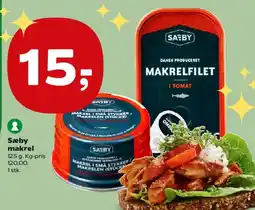 SuperBrugsen Sæby makrel (makrelfilet / makrel i stykker) tilbud