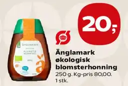 SuperBrugsen Änglamark økologisk blomsterhonning tilbud