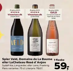 SuperBrugsen Spier Veld, Domaine de La Baume eller LaCheteau Rosé d'Anjou tilbud