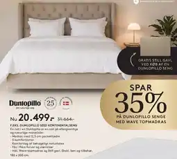 SENG Dunlopillo Seed Kontinentalseng tilbud