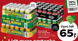 Kvickly Faxe Kondi eller Pepsi tilbud