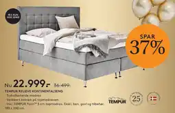 SENG TEMPUR RELIEVE KONTINENTALSENG tilbud