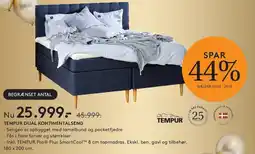 SENG TEMPUR DUAL KONTINENTALSENG tilbud