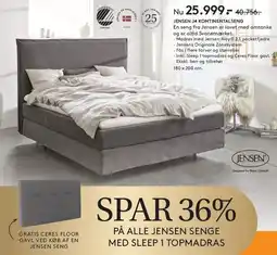 SENG Jensen J4 Kontinentalseng tilbud