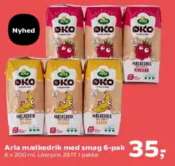 Kvickly Arla mælkedrik med smag 6-pak tilbud