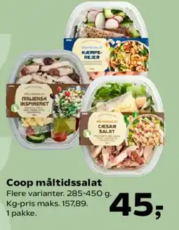Kvickly Coop måltidssalat tilbud