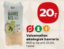 Kvickly Valsemøllen økologisk havreris tilbud