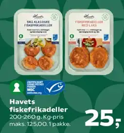 Kvickly Havets fiskefrikadeller tilbud
