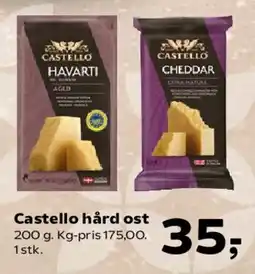Kvickly Castello hård ost tilbud