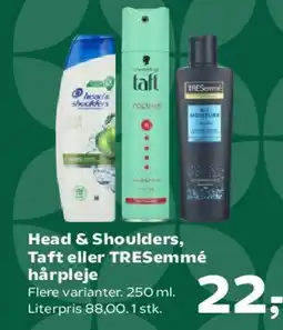 Kvickly Head & Shoulders, Taft eller TRESemmé hårpleje tilbud