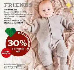 Kvickly Friends uld (uldragt) tilbud