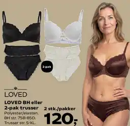 Kvickly LOVED BH eller 2-pak trusser tilbud