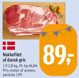 Føtex Nakkefilet af dansk gris tilbud