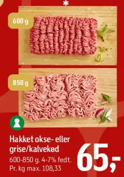 Føtex Hakket okse- eller grise-/kalvekød tilbud