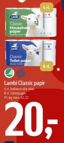 Føtex Lambi Classic papir tilbud