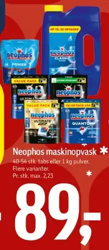 Føtex Neophos maskinvask tilbud