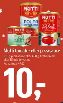 Føtex Mutti tomater eller pizzasauce tilbud