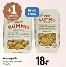 Føtex Rummo pasta tilbud