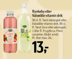 Føtex Rynkeby eller Valsøllille vitamin drik tilbud