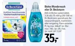 Føtex Dr. Beckmann (og Biotex Wonderwash) tilbud