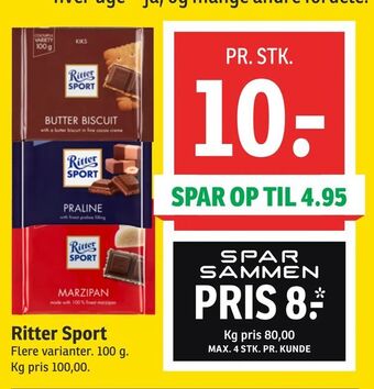 SPAR Ritter Sport tilbud