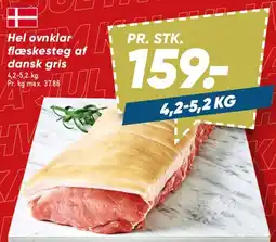 Bilka Hel ovnklar flæskesteg af dansk gris tilbud