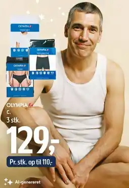 Føtex Olympia herreunderbukser/undertrøje (3 stk.) tilbud