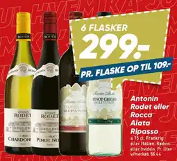 Bilka 6 flasker tilbud - Antonin Rodet eller Rocca Alata Ripasso tilbud