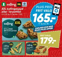 Bilka XXL kyllingespyd eller -brystfilet tilbud