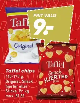 Bilka Taffel chips / Snack Hjerter tilbud