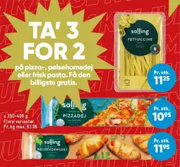 Bilka Salling pizza / pølsehornsdej / frisk pasta - Ta' 3 for 2 tilbud