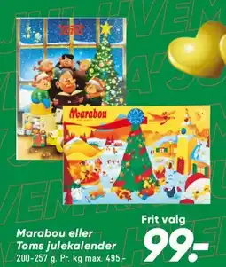 Bilka Marabou eller Toms julekalender tilbud