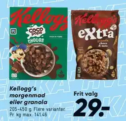 Bilka Kellogg's morgenmad / granola tilbud