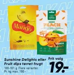 Bilka Sunshine Delights tørret frugt tilbud