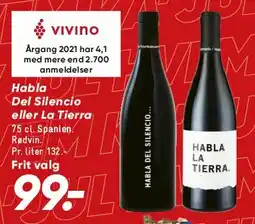 Bilka Del Silencio eller Habla La Tierra (rødvin) tilbud