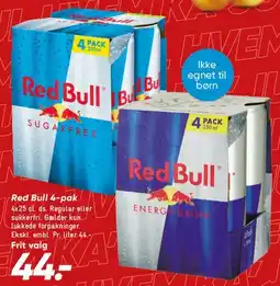Bilka Red Bull 4-pak tilbud