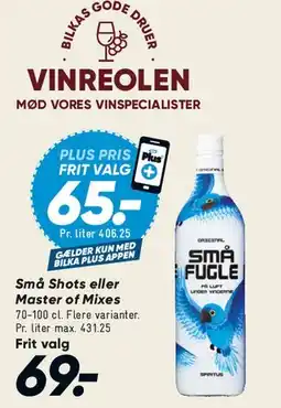 Bilka Små Fugle / Små shots (Master of Mixes) tilbud