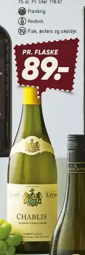 Bilka Albert Lucas Chablis tilbud