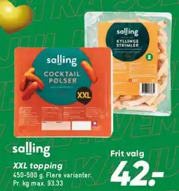 Bilka salling XXL topping tilbud