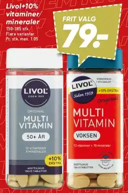 Bilka Livol Multivitamin (Voksen / 50+ år) tilbud
