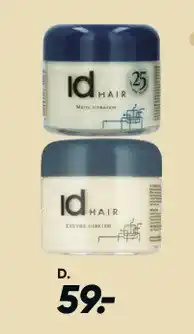 Bilka ID Hair - hårvoks / styling tilbud