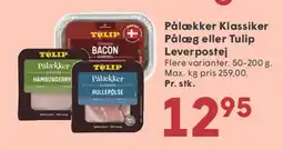 SPAR Pålægger Klassiker / Tulip Pålæg tilbud