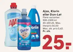 SPAR Ajax, Klorin eller Dun-Let tilbud