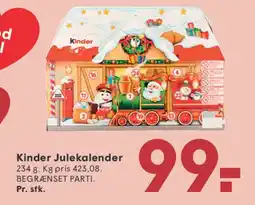 SPAR Kinder Julekalender tilbud